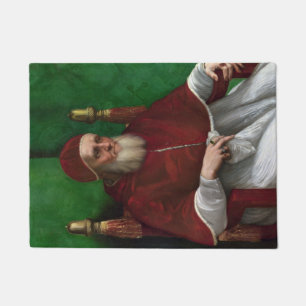 Felpudo Retrato del Papa Julius II (de Rafael)