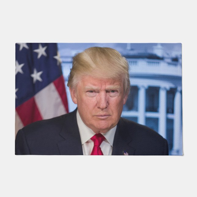 Felpudo Retrato presidencial oficial de Donald Trump (Anverso)