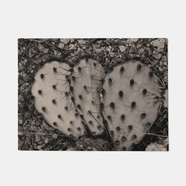 Felpudo Retrato Sepia de Cactus (Anverso)