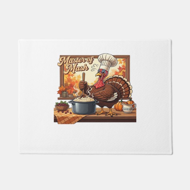 Felpudo Retro Chef Turkey Thankding Classic T-Shirt (Anverso)