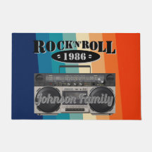 Retro clásico boom box rock n roll music vintage