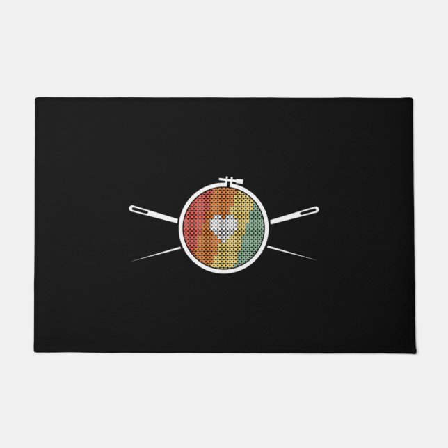 Felpudo Retro Cross Stich (Anverso)