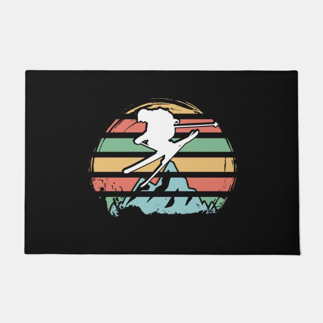 Felpudo Retro de esquí (Anverso)