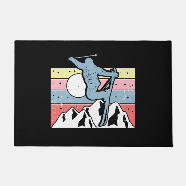 Felpudo Retro de esquí (Anverso)