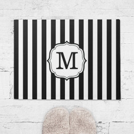Felpudo Retro Elegant Personalized Stripe Door Mat