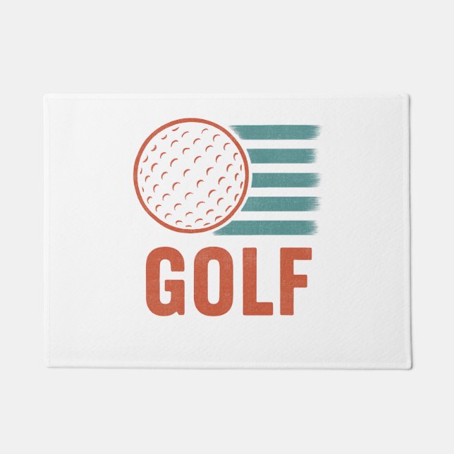 Felpudo Retro Grunge Golf (Anverso)