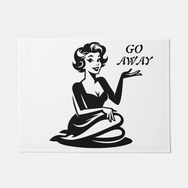 Felpudo Retro Lady Go (Anverso)