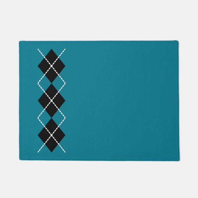 Felpudo Retro Teal Doormat  (Anverso)