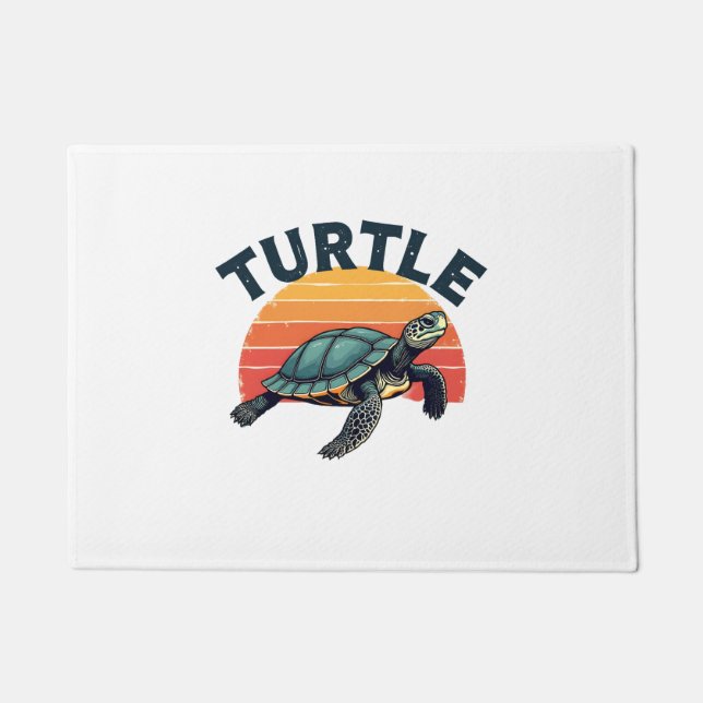 Felpudo Retro Turtle T-Shirt (Anverso)