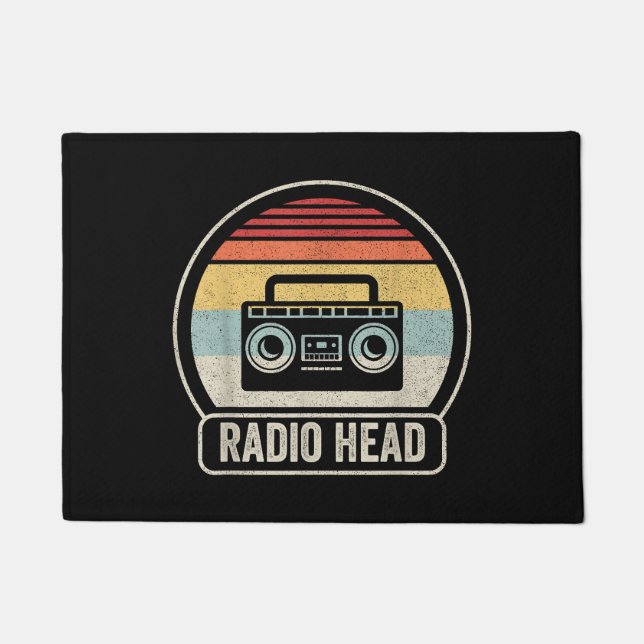 Felpudo Retro Vintage Radio Head (Anverso)
