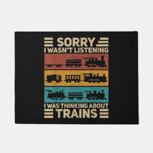 Felpudo Retro Wagon Train Lover Modelo Conductor Ferroviar