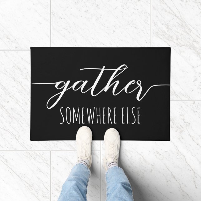 Felpudo Reúne en algún otro lugar Divertido Introvertido N (Interior)