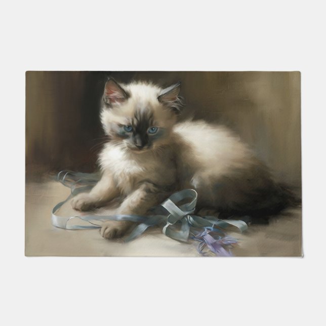 Felpudo Ribbon Tangle Siamese Kitten (Anverso)