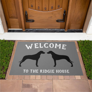 Felpudo Ridgeback Rhodesia Perro Raza Siluetas Personaliza