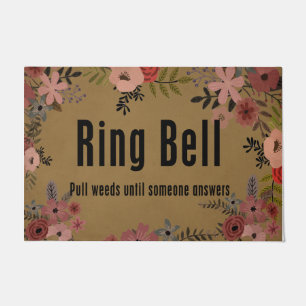 Felpudo Ring Bell Tira De Las Algas Hasta Que Alguien Cont
