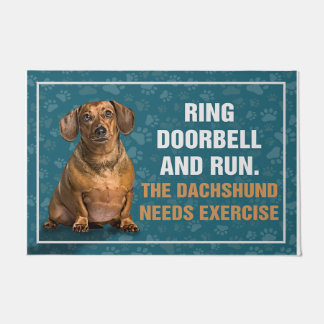 Felpudo Ring The Doorbell And Run, The Dachshund Cute