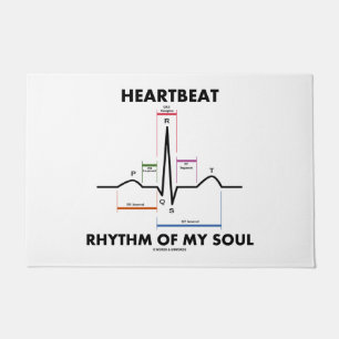 Felpudo Ritmo del latido del corazón de mi