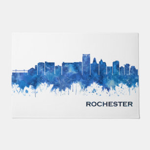 Felpudo Rochester Minnesota Skyline Blue