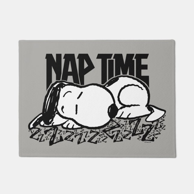 Felpudo Rock Tees | Tiempo de Nap Snoopy (Anverso)