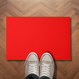 Felpudo Rojo Color Sólido | Clásico | Elegante | Moderno 