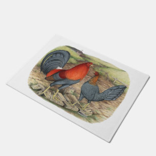 Felpudo Rojos azules de juego americano