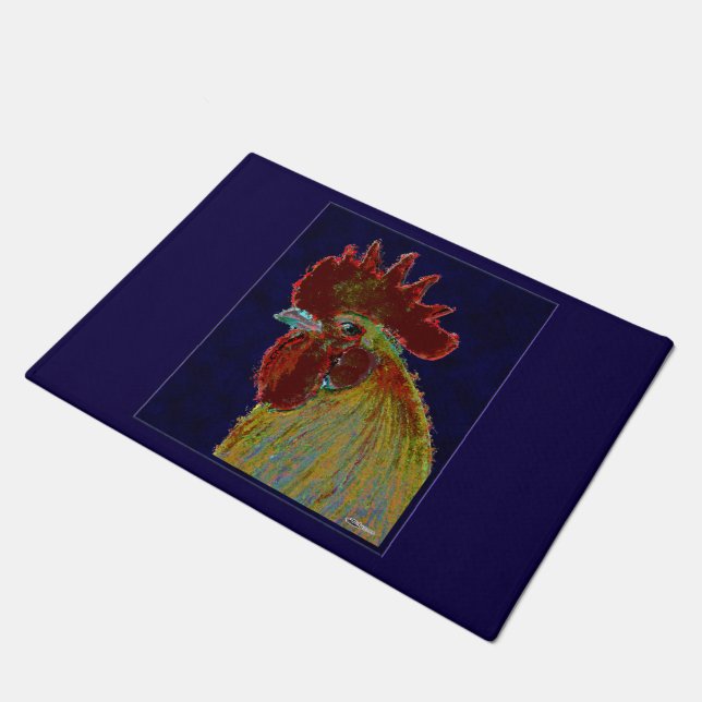 Felpudo Rooster: Cabeza estilo libre (Angular)