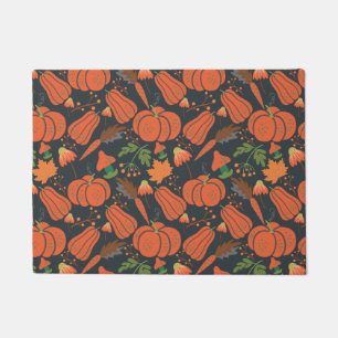 Felpudo Ropa de calabaza roja sin soldadura y zanahorias
