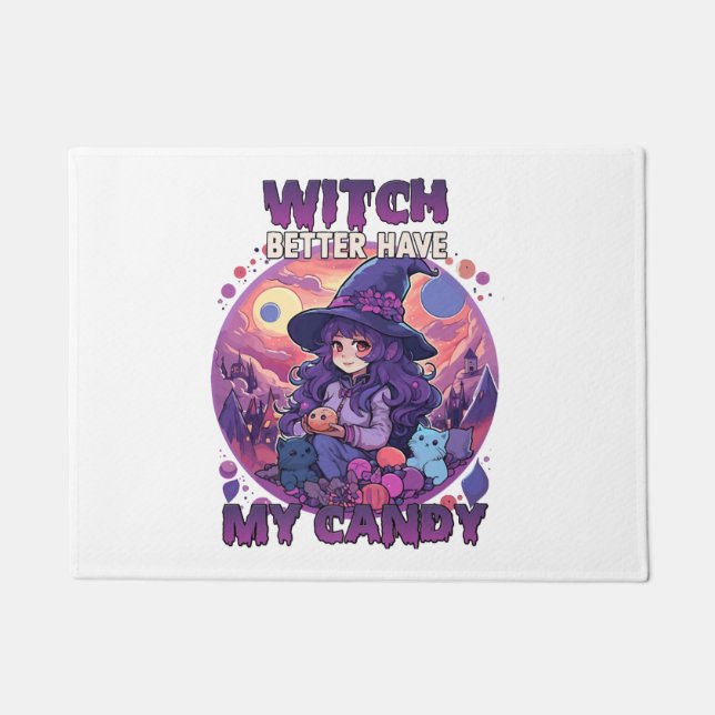 Felpudo Ropa de disfraces de Halloween brujas Premium (Anverso)
