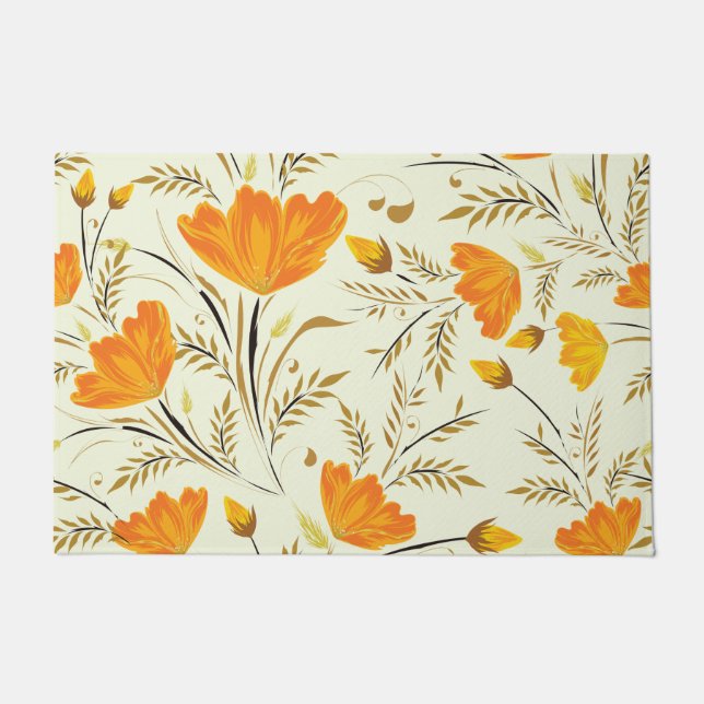 Felpudo Rosa amarilla (Anverso)