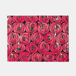 Felpudo Rosa Art Nouveau Rennie Macintosh Graphic