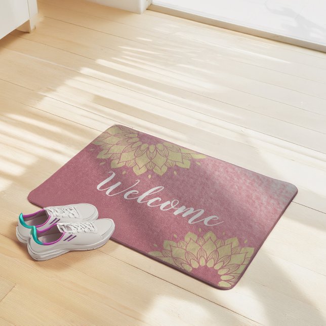 Felpudo Rosa del instructor de mediación de yoga Mandala L (Subido por el creador)
