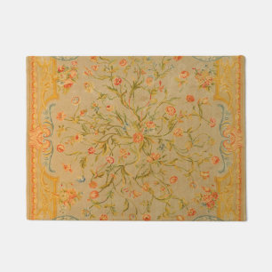 Felpudo Rosa Floral Savonnerie Tulip Greenery 