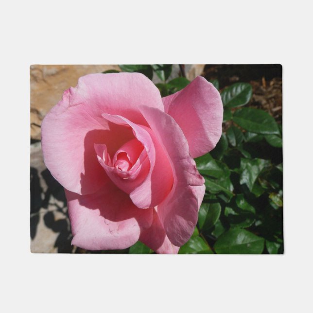 Felpudo Rosa rosa III Jardín Floral (Anverso)