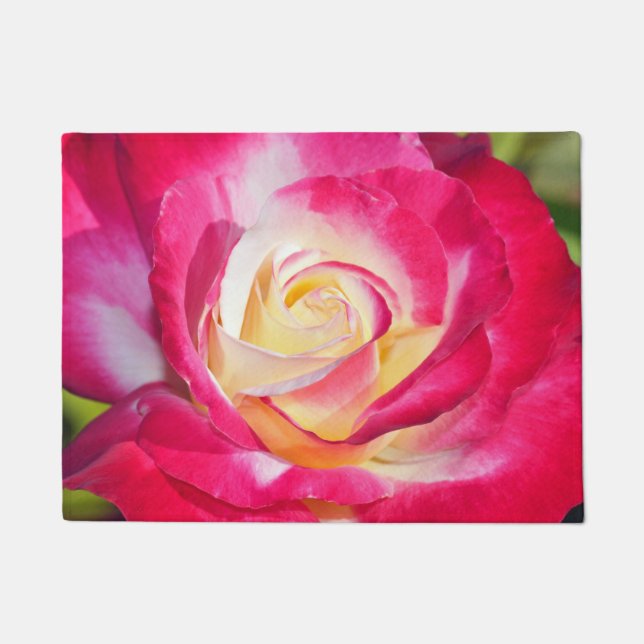 Felpudo Rosa rosado y blanco (Anverso)