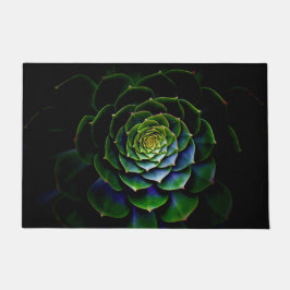 Felpudo rosa verde