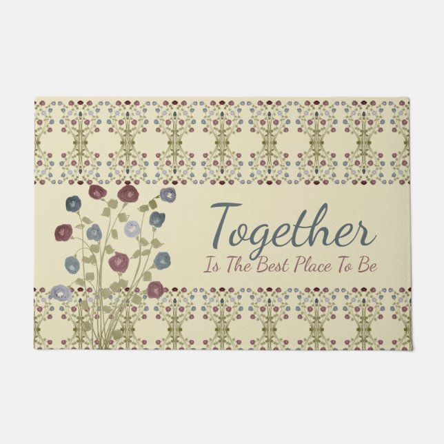 Felpudo Rosa y azul (Anverso)