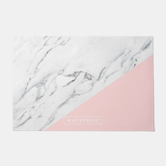 Felpudo Rosa y Mármol