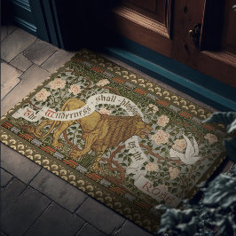 Felpudo Rosas de Lion Dove Wilderness Walter Crane