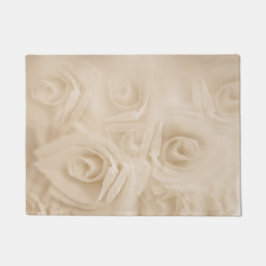 Felpudo Rosas de papel Sepia