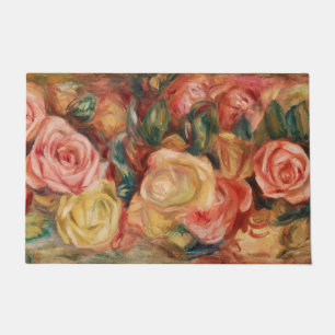 Felpudo Rosas de Renoir Impresionist Painting