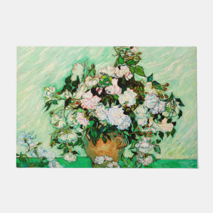 Felpudo Rosas de Vincent Van Gogh (1890)