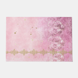 Felpudo Roses rosas rosas Damasco Grunge - Doormat, Rumbo