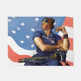 Felpudo "Rosie the Riveter"