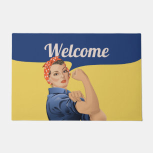 Felpudo Rosie the Riveter