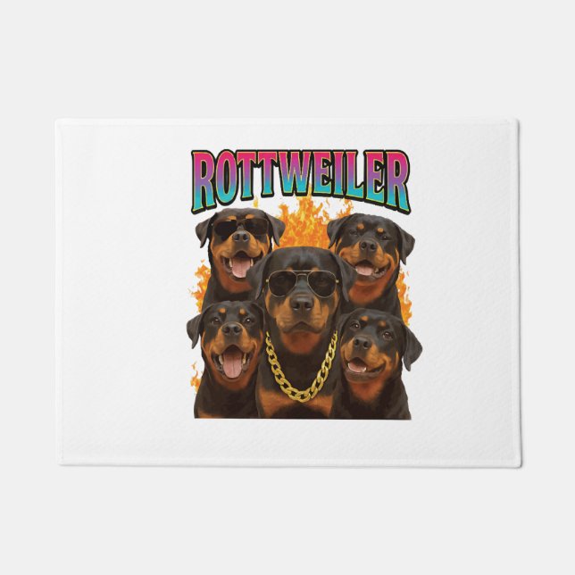 Felpudo Rottweiler  (Anverso)