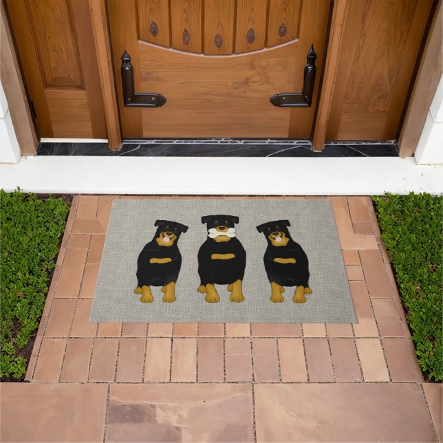 Felpudo Rottweiler Doormat (Exterior)