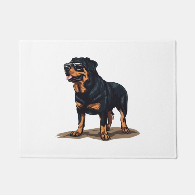 Felpudo Rottweiler El Explorador (Anverso)