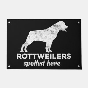 Felpudo Rottweilers estropeó aquí