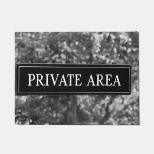 Felpudo Rótulo DE ZONA PRIVADA