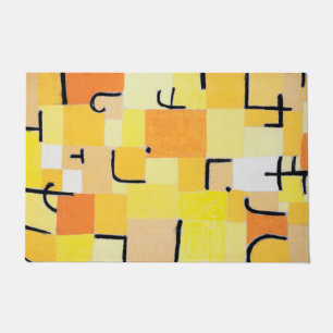 Felpudo Rótulos en amarillo, Paul Klee